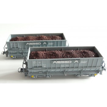 B-Models 45230 Set A 2x Erzwagen grau ARBED mit Ladung CFL Ep.VI