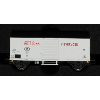 B-Models 45709 Set B 3x Kühlwagen Fisch Glms SNCB Ep.III
