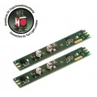 Massoth 8124202 LED Lichtleiste 330mm analog 10mm breit 5-24V Anschluss Zugschlussbeleuchtung 2er Pack