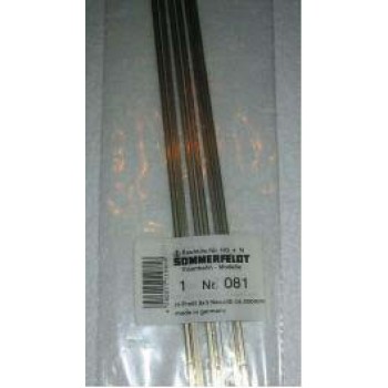 Sommerfeldt 081 H-Profil 3x3 Neusilber ca.300 mm lang (6 St. im Beutel)