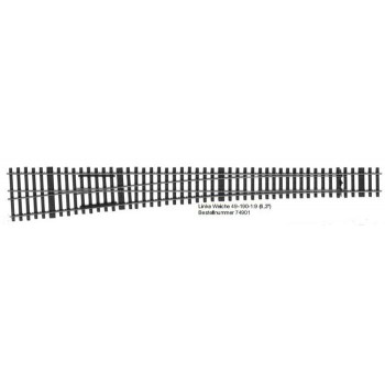 Weinert MeinGleis 74904 Flex MG Weiche links  1:9  C75